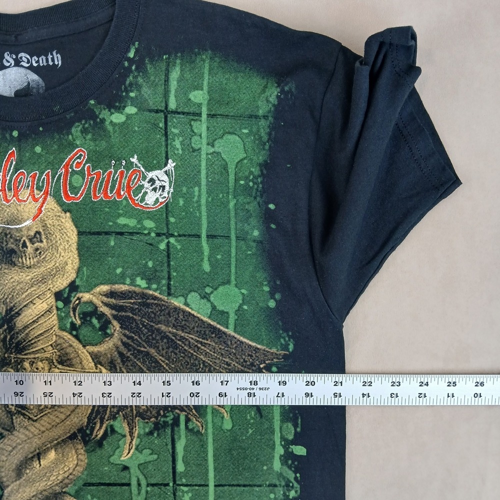 Rock & Death Motley Crue Large Mens T Shirt Embroidered Graphic 21x28 ** Small - Picture 5 of 11